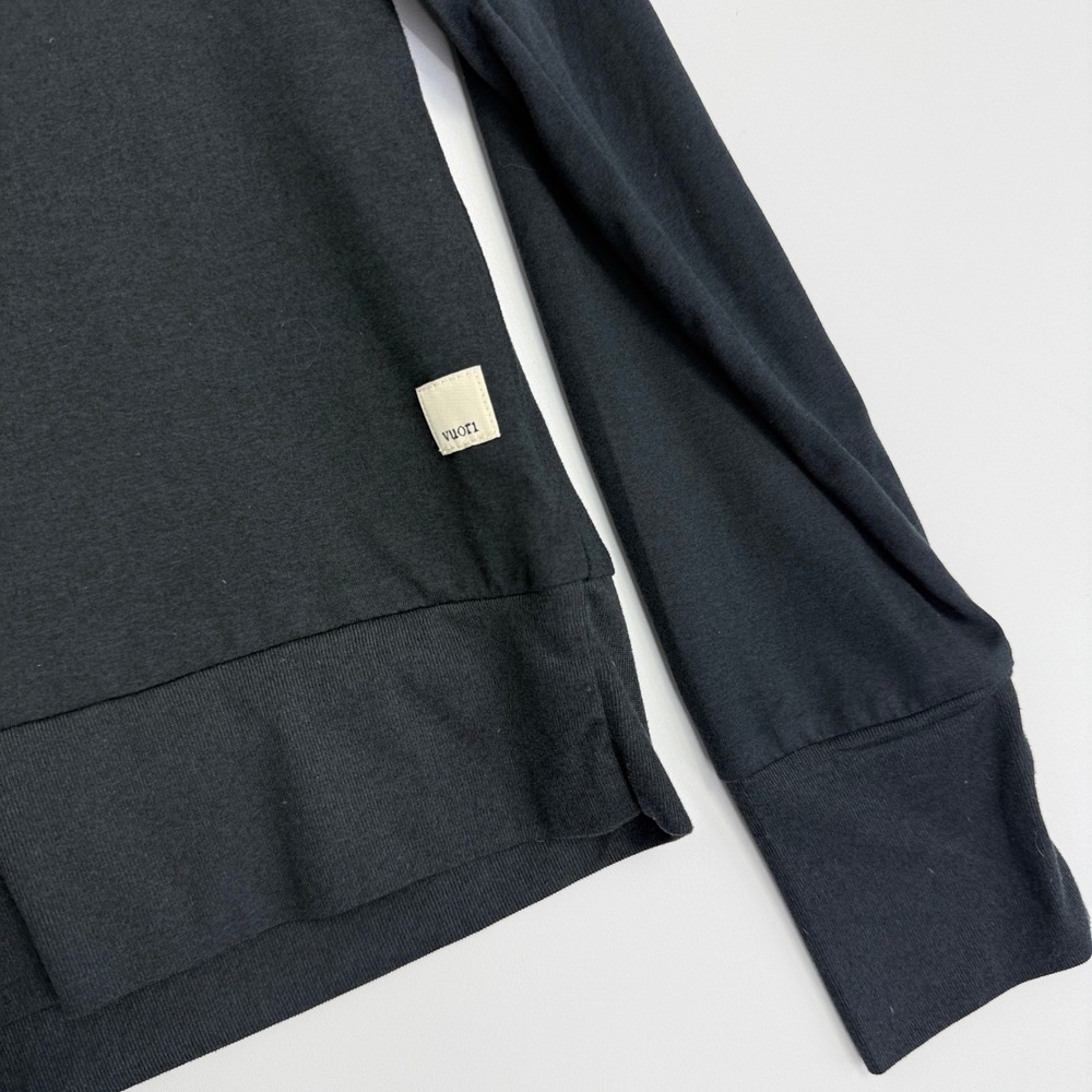Vuori Daydream Crew Women Small Black Long Sleeve Performance Top VW133 - Picture 5 of 11
